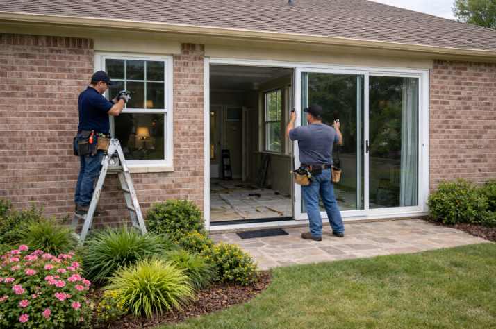 WIndow replacement & door installation in league city tx